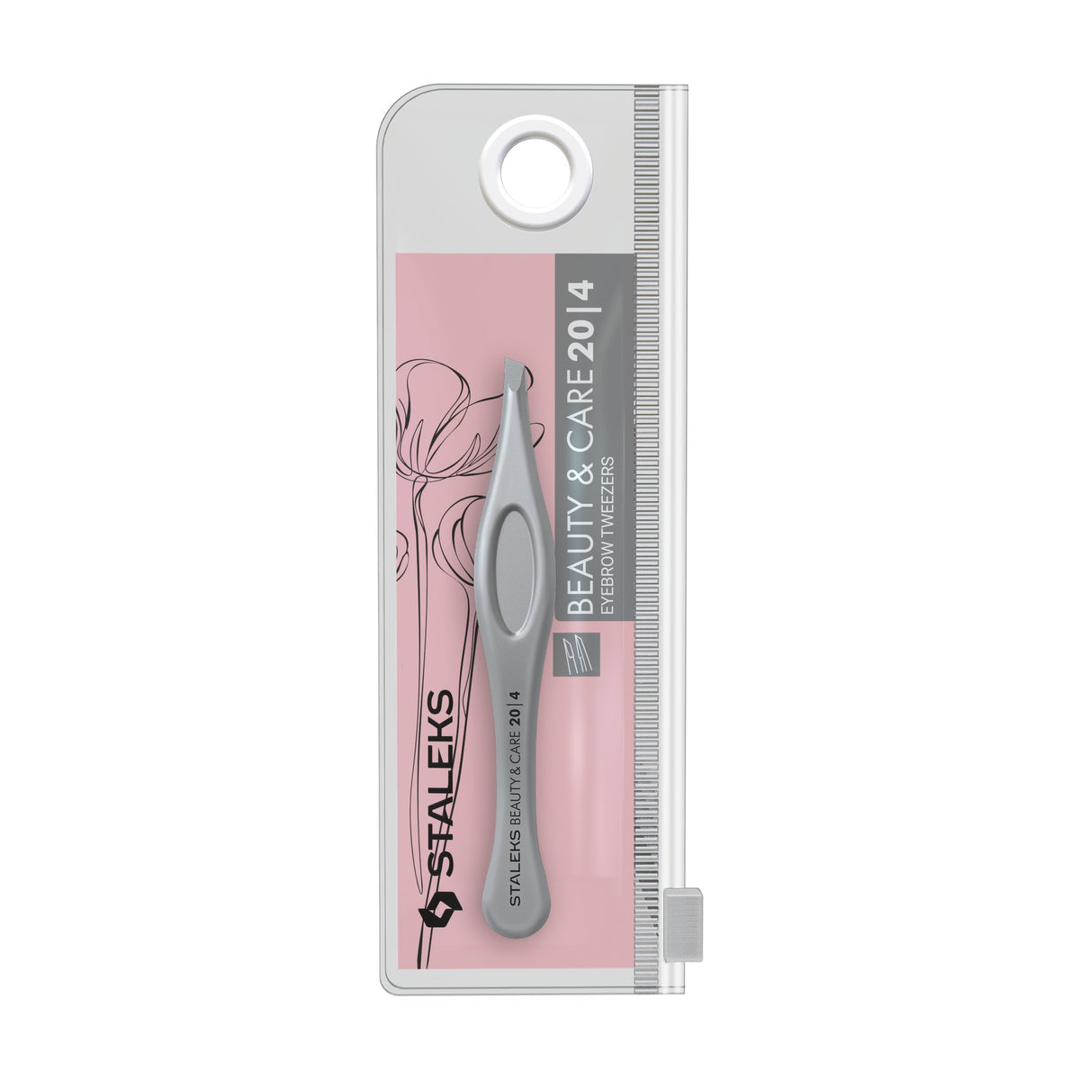 Pinza para Cejas Biselada Fina Staleks Beauty & Care 20 Tipo 4 en su empaque original (6)