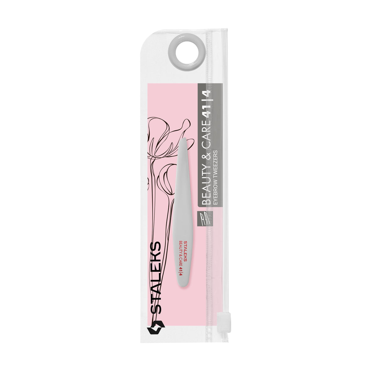 Pinza para Cejas Biselada Fina Staleks Beauty & Care 41 Tipo 4 en su empaque original (3)