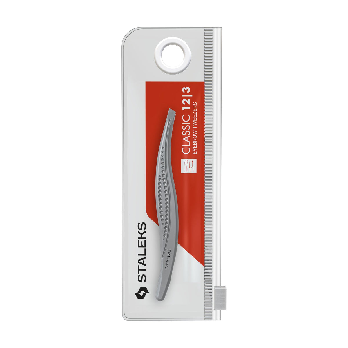 Pinza para Cejas Biselada Ancha Staleks Classic 12 Tipo 3 en su empaque original (6)