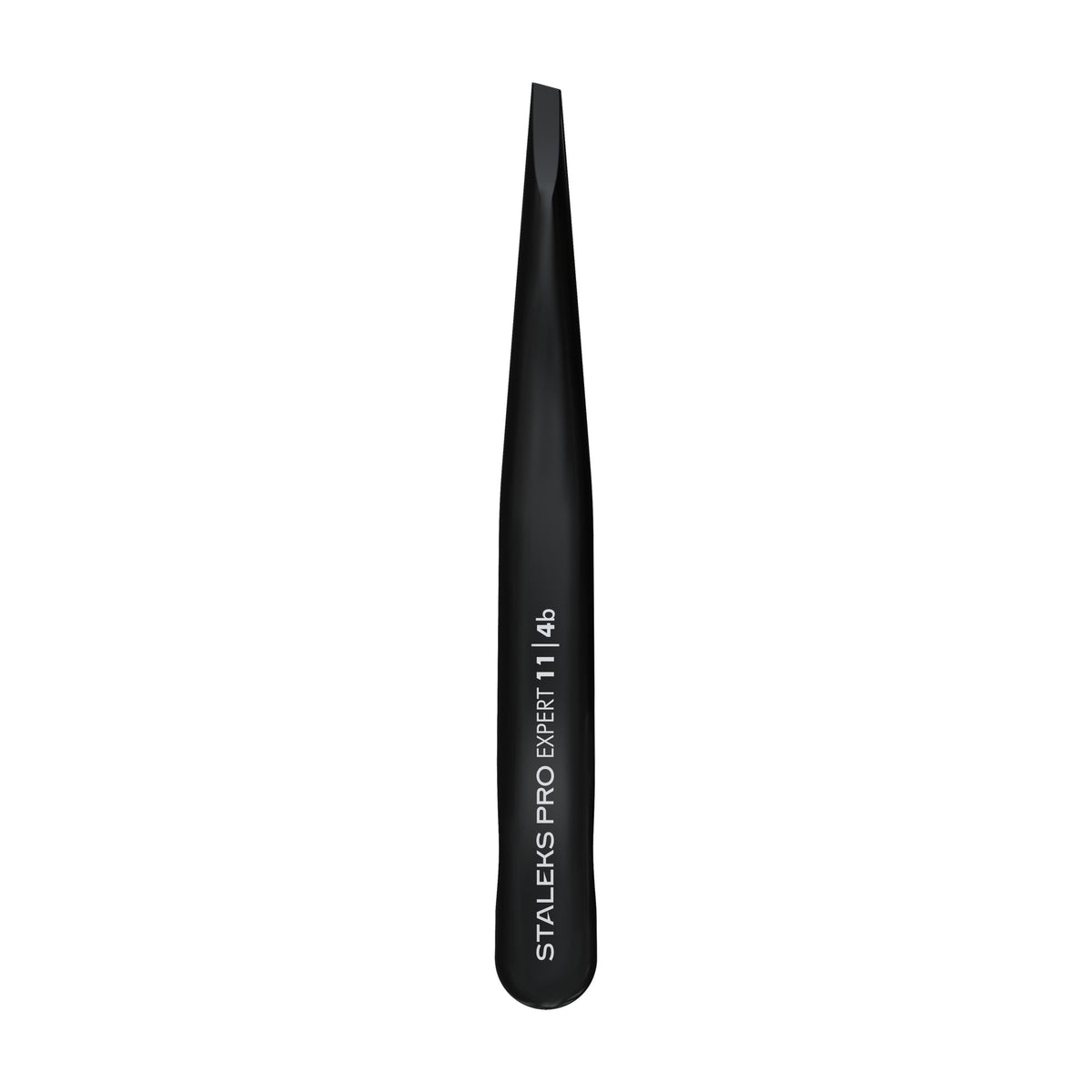 Pinza para Cejas Biselada Staleks Expert 11 Tipo 4 — Negra