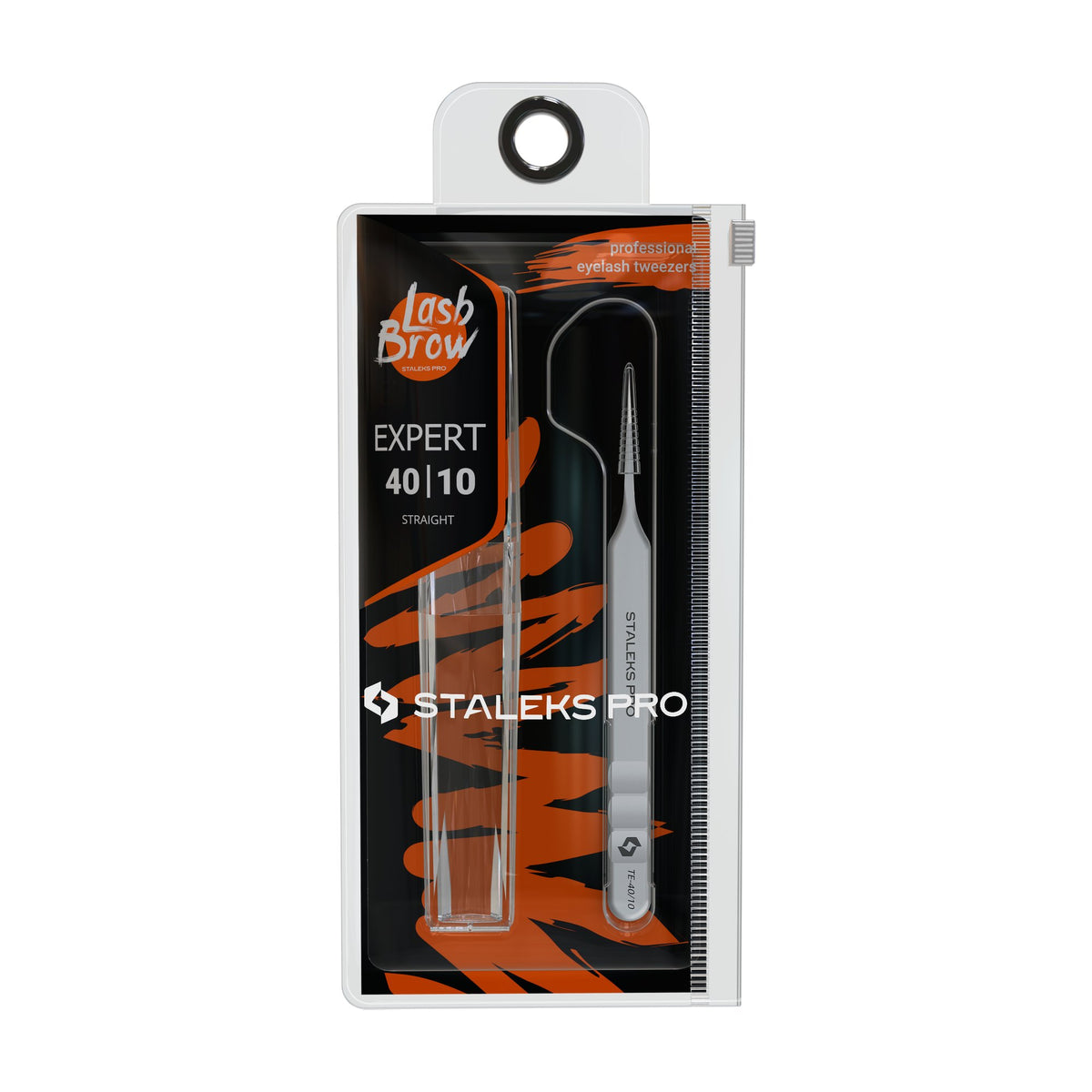 Pinza para Pestañas Recta Staleks Expert 40 Tipo 10 en su empaque original