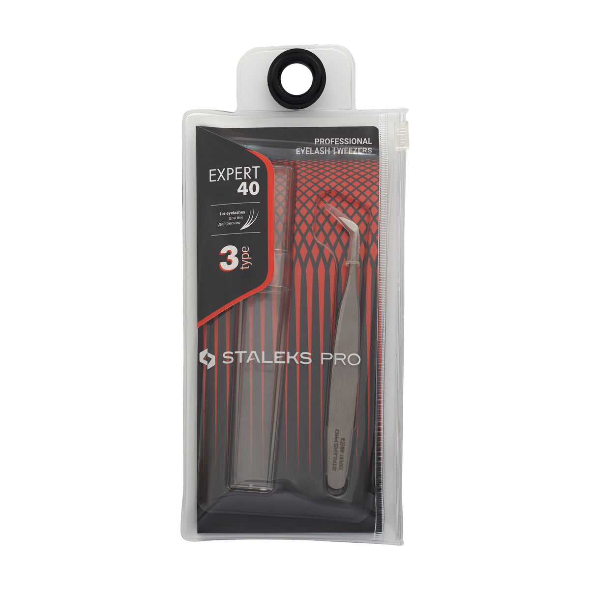 Pinza para Pestañas Bota 45° Staleks Expert 40 Tipo 3 en su empaque original (3)