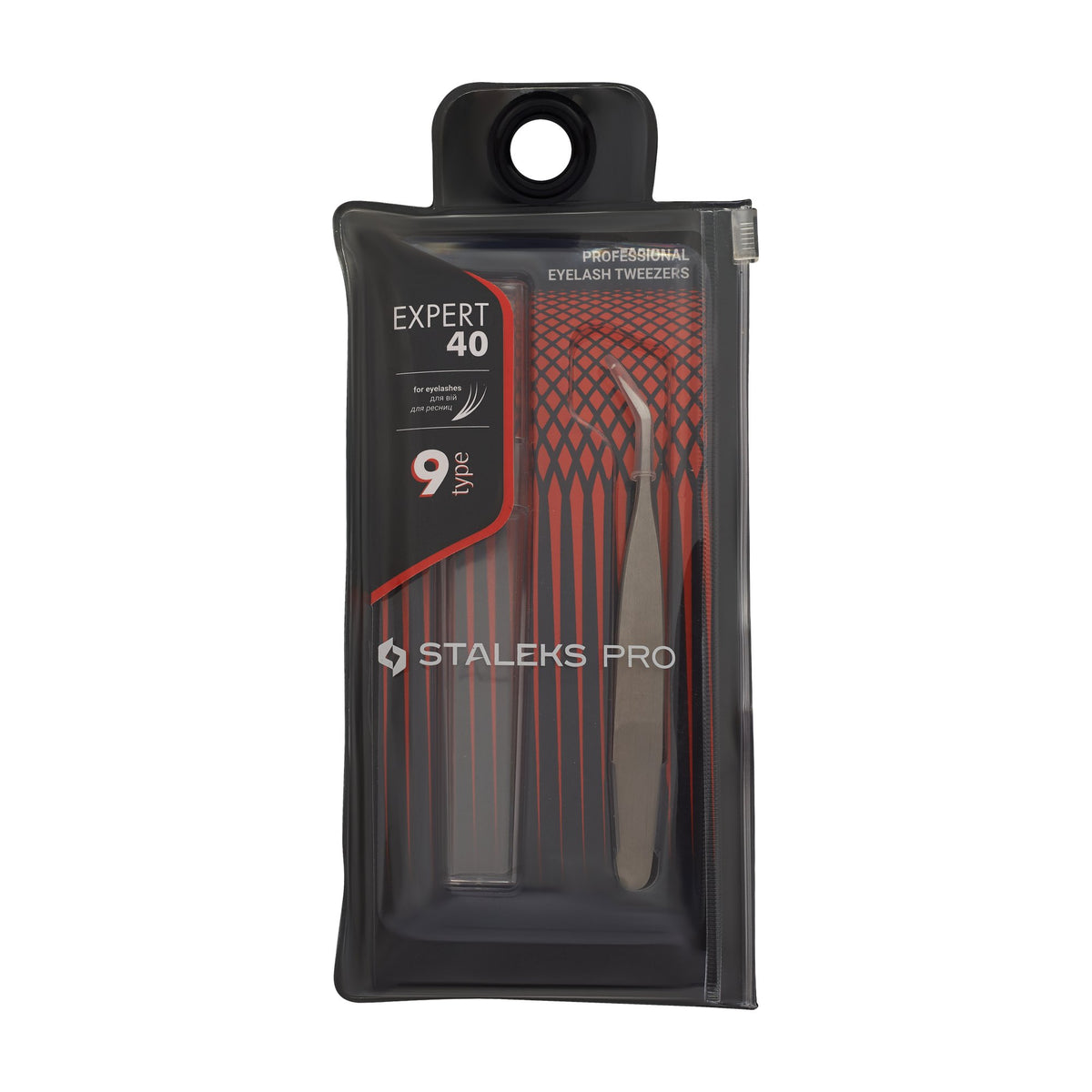 Pinza para Pestañas Staleks Expert 40 Tipo 9 en su empaque original