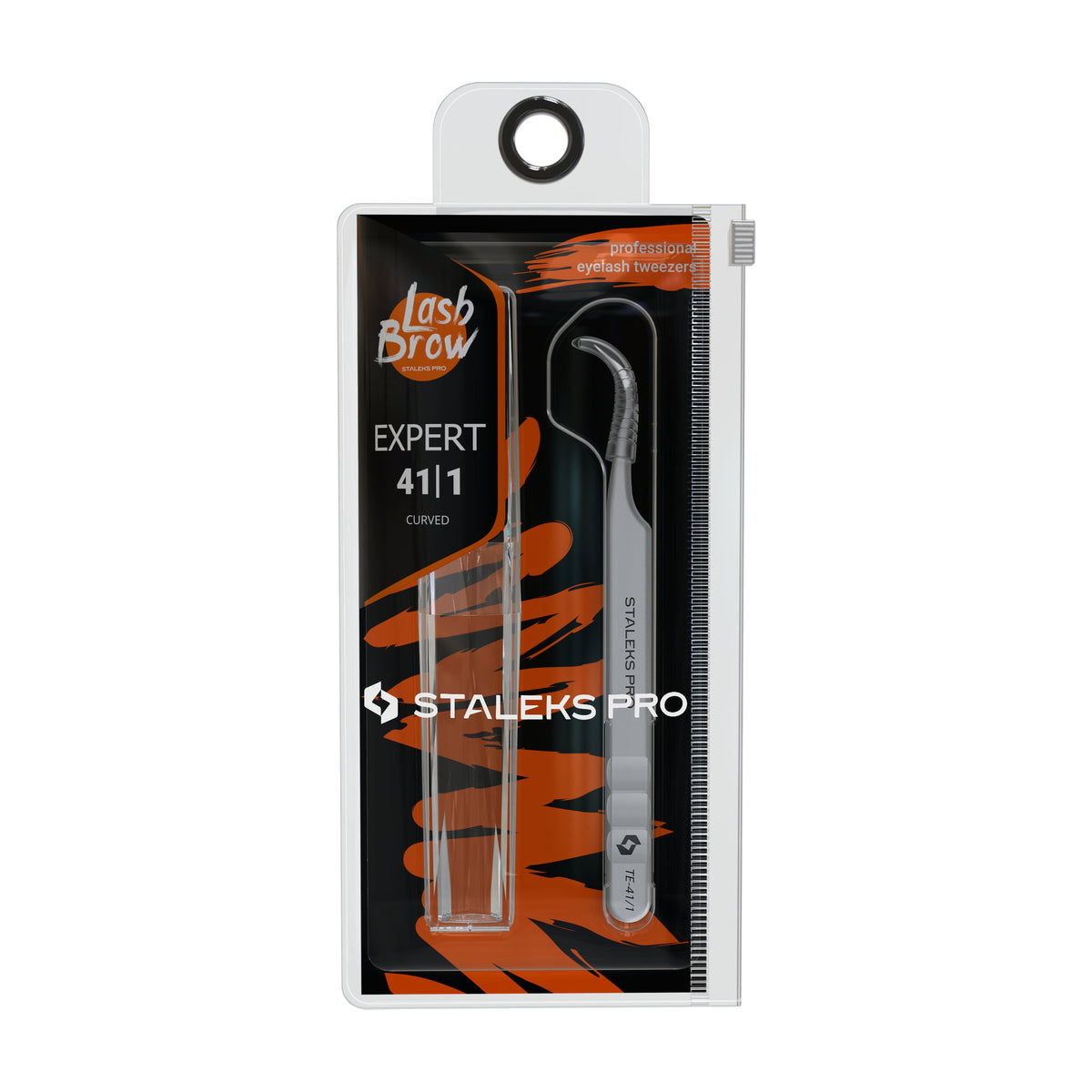 Pinza para Pestañas Curva Staleks Expert 41 Tipo 1 en su empaque original