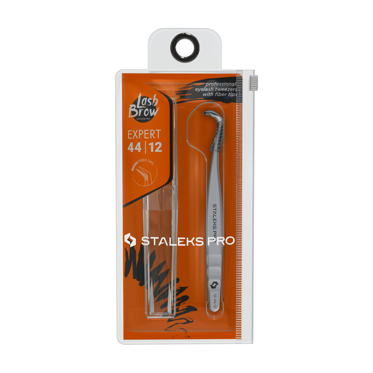 Pinza para Pestañas en L 65° Staleks Expert 44 Tipo 12 en su empaque original