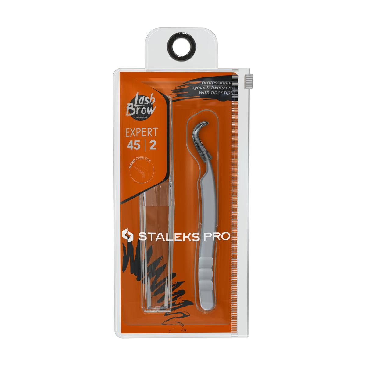 Pinza para Pestañas en L 40° Staleks Expert 45 Tipo 2 en su empaque original