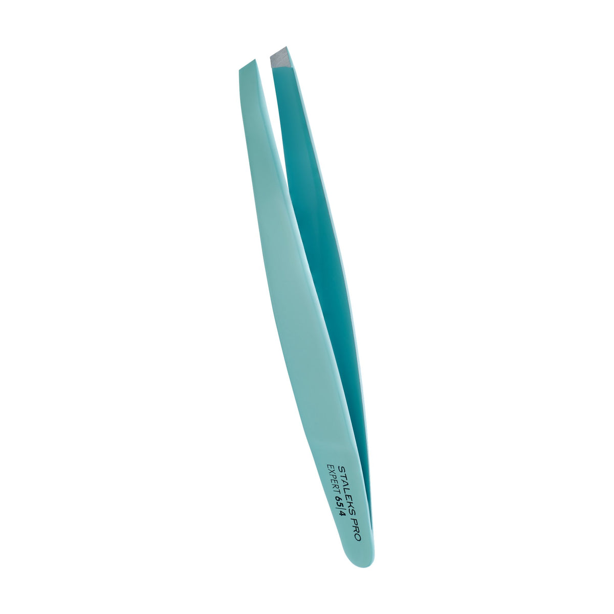 Pinza para Cejas Biselada Staleks Expert 65 Tipo 4 — Azul en su empaque original (5)