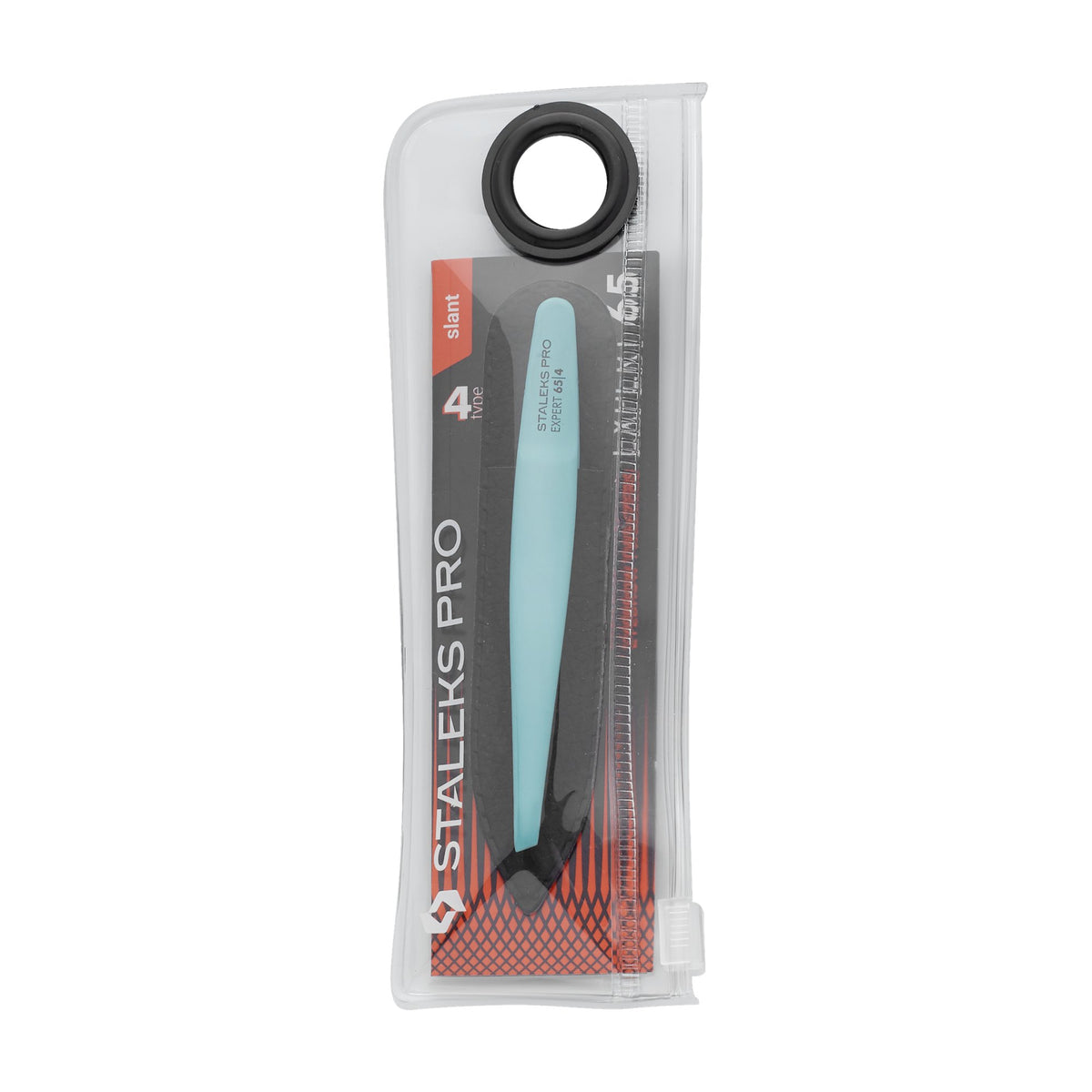 Pinza para Cejas Biselada Staleks Expert 65 Tipo 4 — Azul en su empaque original (3)