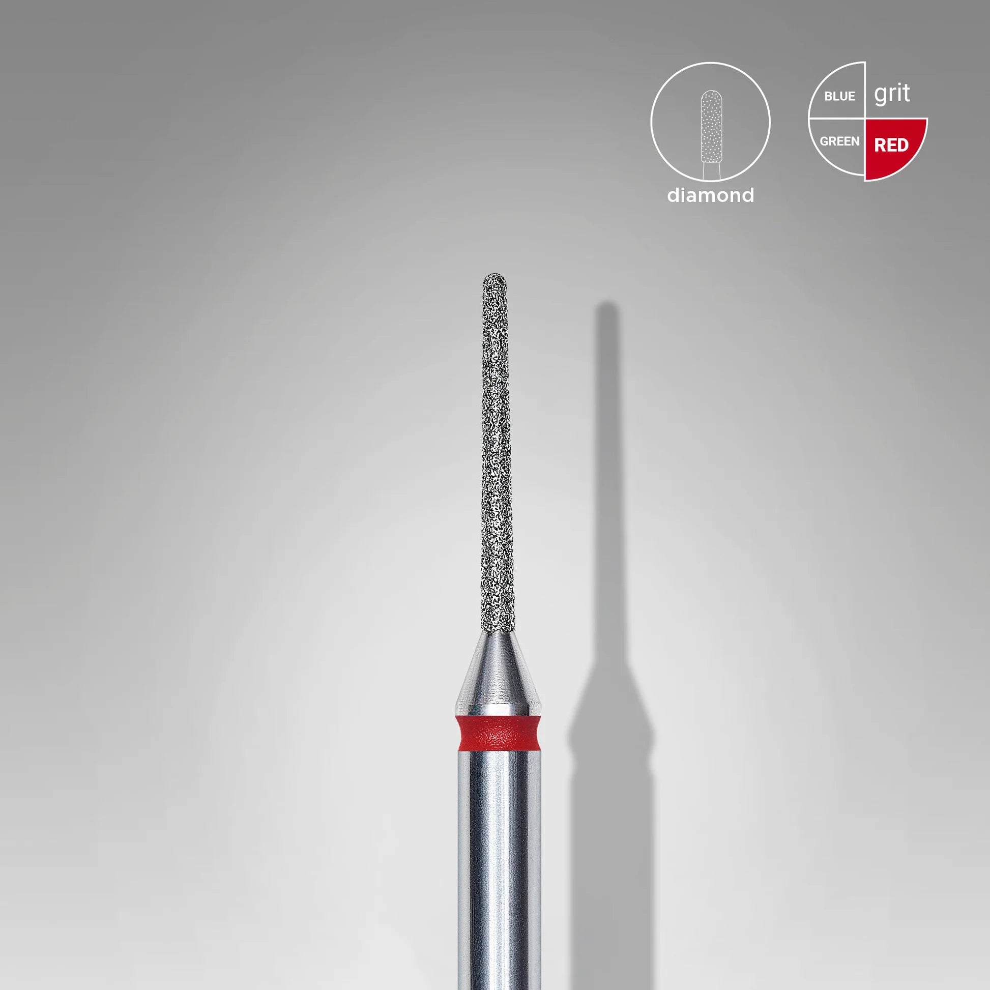 Fresa - Aguja Roja. Diámetro 1,0 mm, parte de trabajo 10 mm (STALEKS)