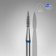 Fresa - Flama Azul Puntiaguda. Dámetro 1.8mm, parte de trabajo 8mm.  (STALEKS)