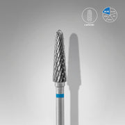 Fresa de carburo «cono truncado» azul. Diámetro 4 mm, parte de trabajo 13 mm (STALEKS)