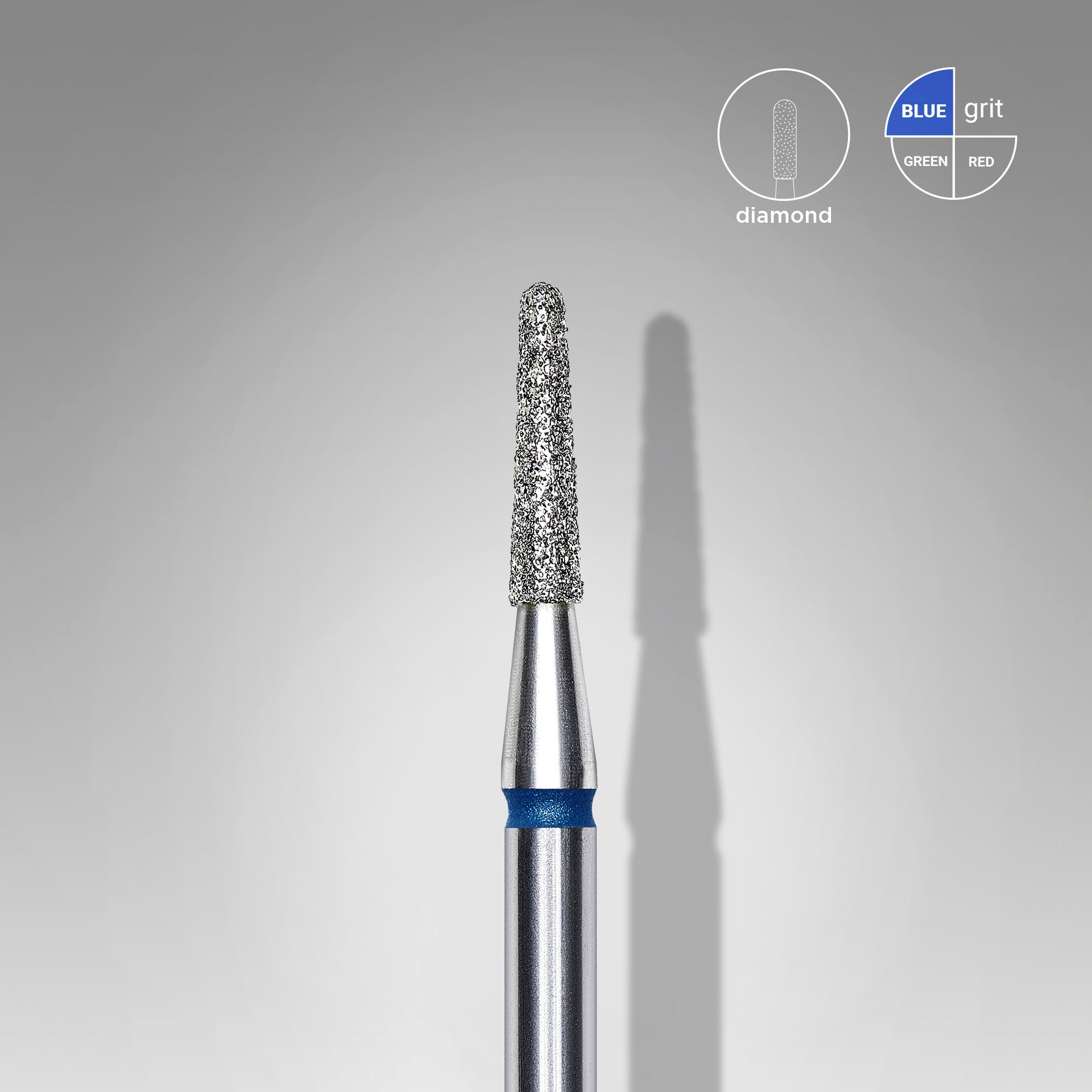 Fresa - «Cono Truncado» azul. Diámetro 1,6 mm, parte de trabajo 10mm (STALEKS)