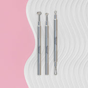 Juego de herramientas de cosmetología "Clean Skin" BEAUTY &amp; CARE 30 (cuchara Uno, herramienta redonda con 19 orificios y bucle de doble punta)