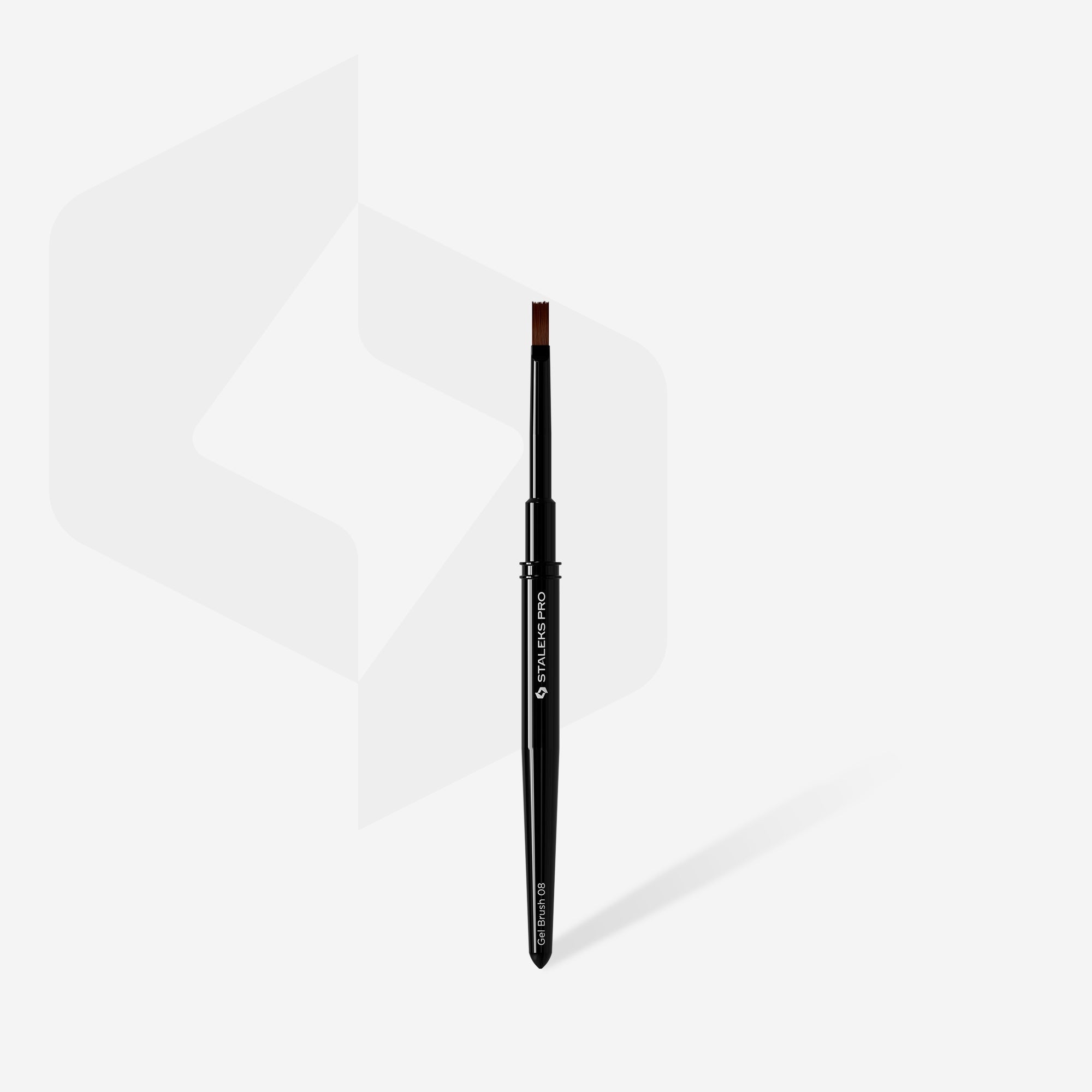 STALEKS EXPERT 08 Straight brush for gel, width 6 mm/length 10 mm