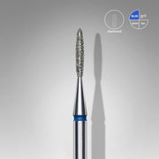 Fresa - Flama Azul Redondeada. Diametro 1.4mm, parte de trabajo 8mm  (STALEKS)