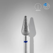 Fresa - Flecha redondeada azul. Diametro 5mm, parte de trabajo 12mm. (STALEKS)