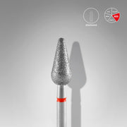 Fresa - Flecha redondeada roja. Diametro 5 mm, parte de trabajo 12mm (STALEKS)