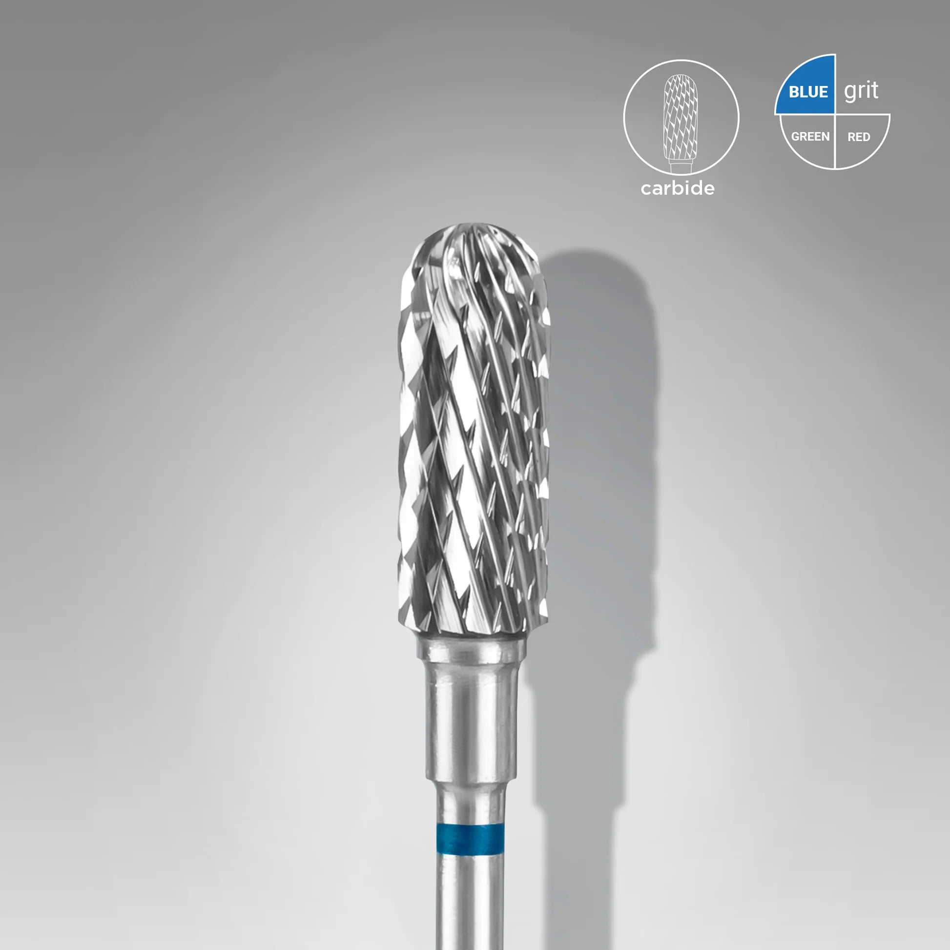 Fresa carburo "cilindro redondeado" azul. Diámetro 5 mm, parte de trabajo 13 mm (STALEKS) (Copia)