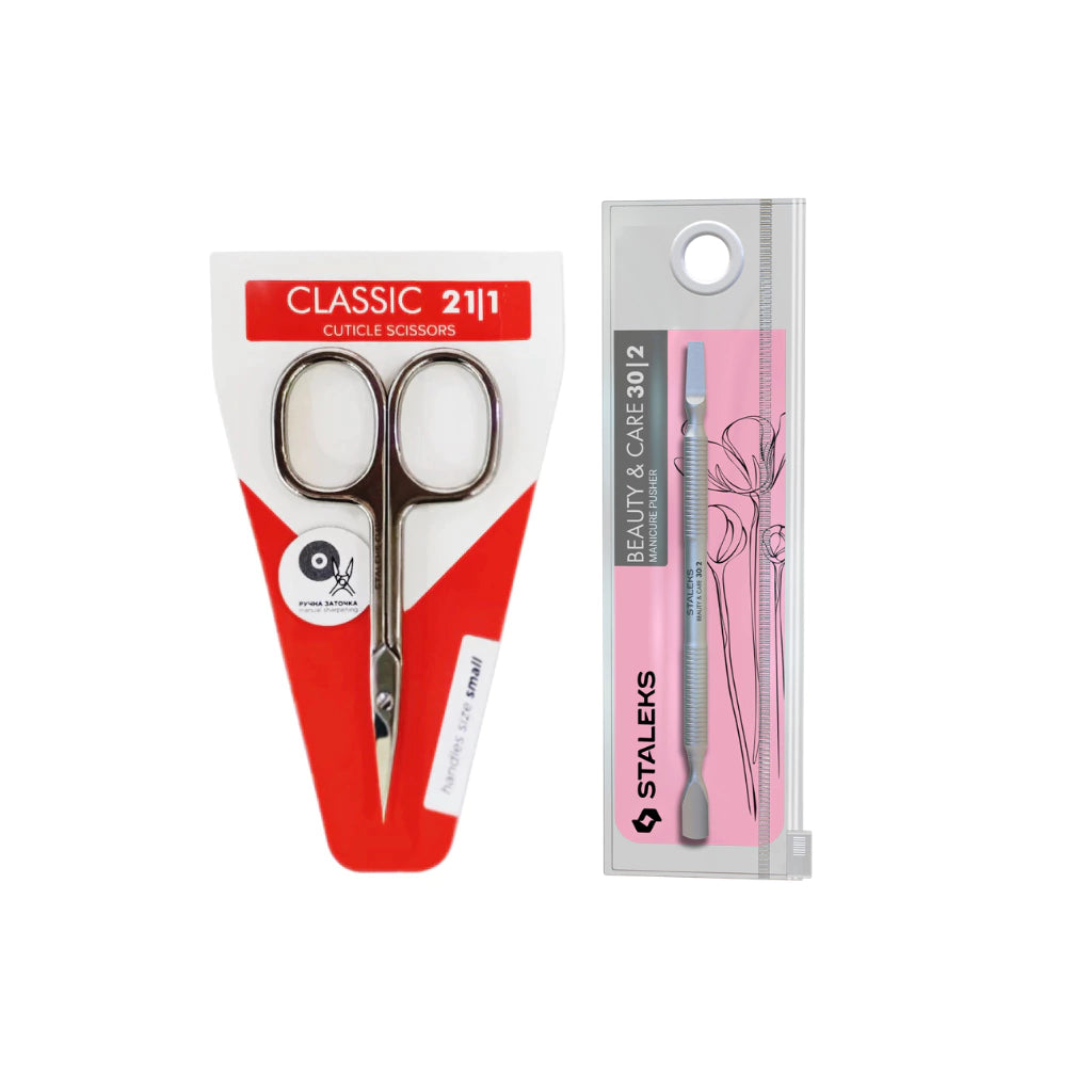 Kit Tijera Classic 21 + Repujador Beauty & Care - combo