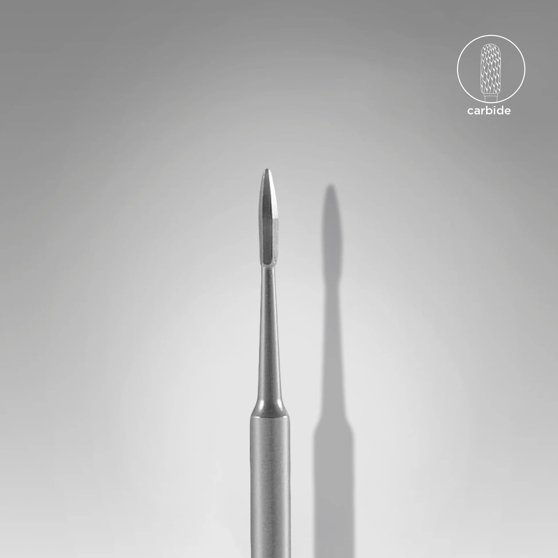 Fresa de carburo, duro nail cleaner. Diámetro 1,2 mm, parte de trabajo 5,9 mm (STALEKS)