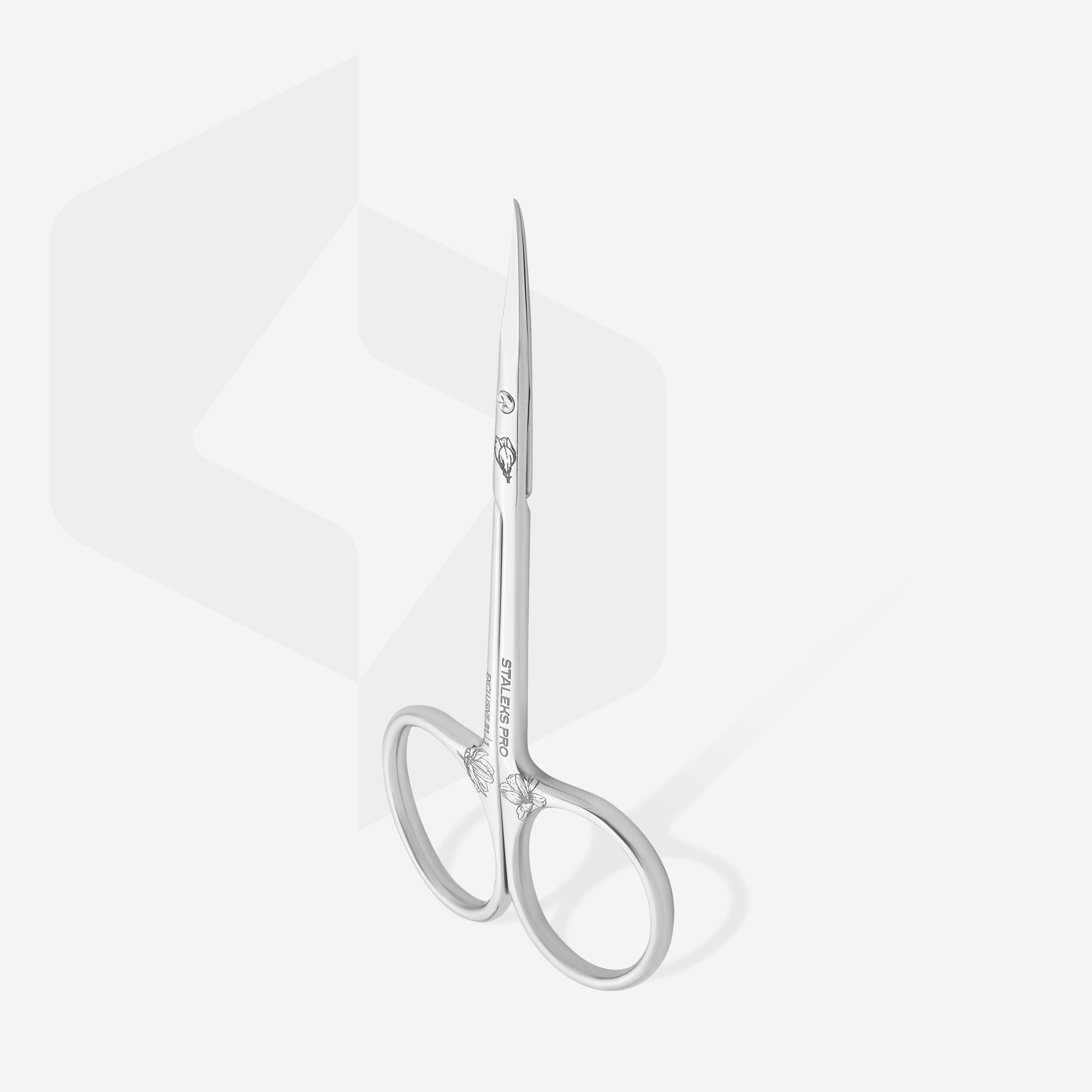Tijeras profesionales para cutícula con gancho EXCLUSIVE 21 TIPO 1 (magnolia)