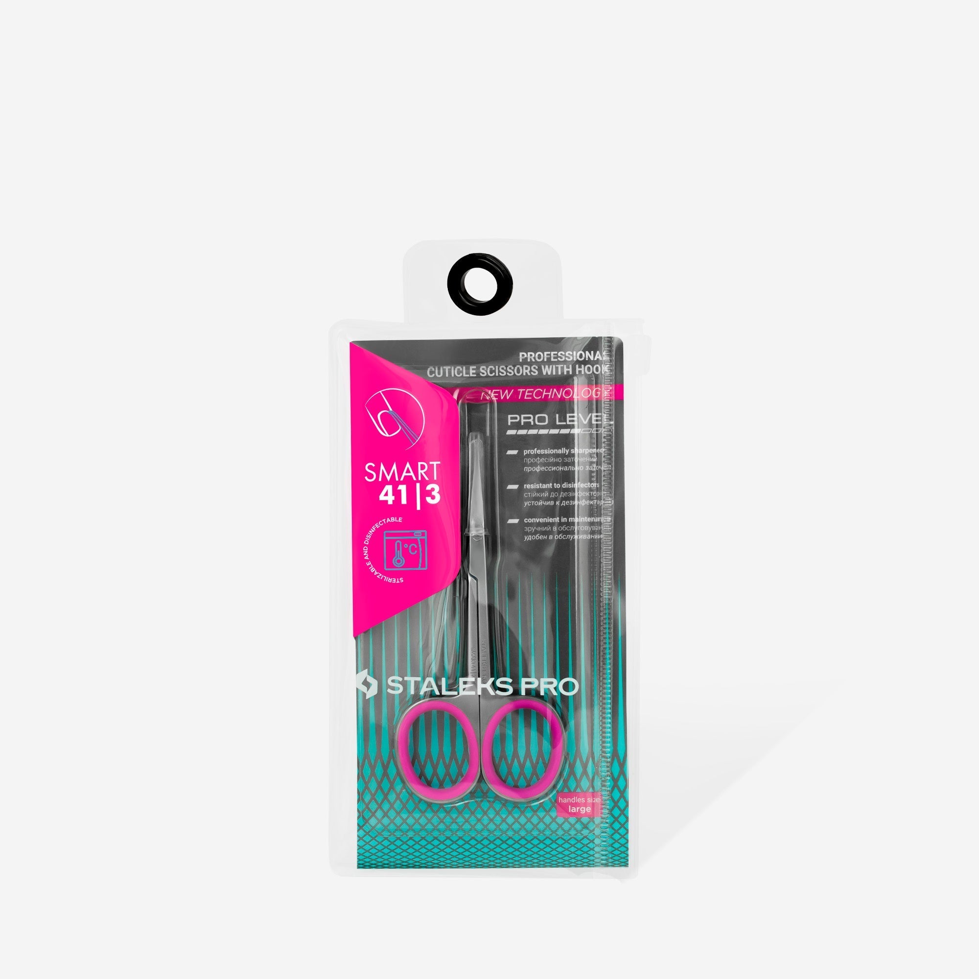 Tijeras profesionales para cutículas con gancho SMART 41 TIPO 3