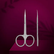 Tijeras profesionales para cutícula con gancho EXCLUSIVE 23 TIPO 2 (magnolia)