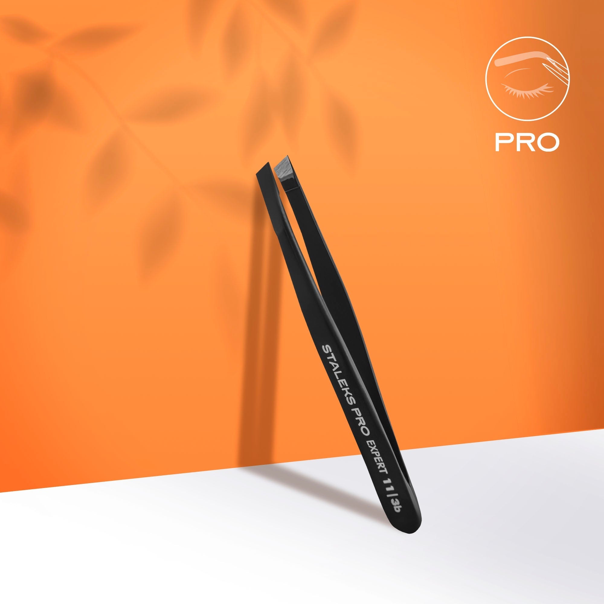 Pinzas para cejas negras EXPERT 11 TIPO 3b (biselado ancho)