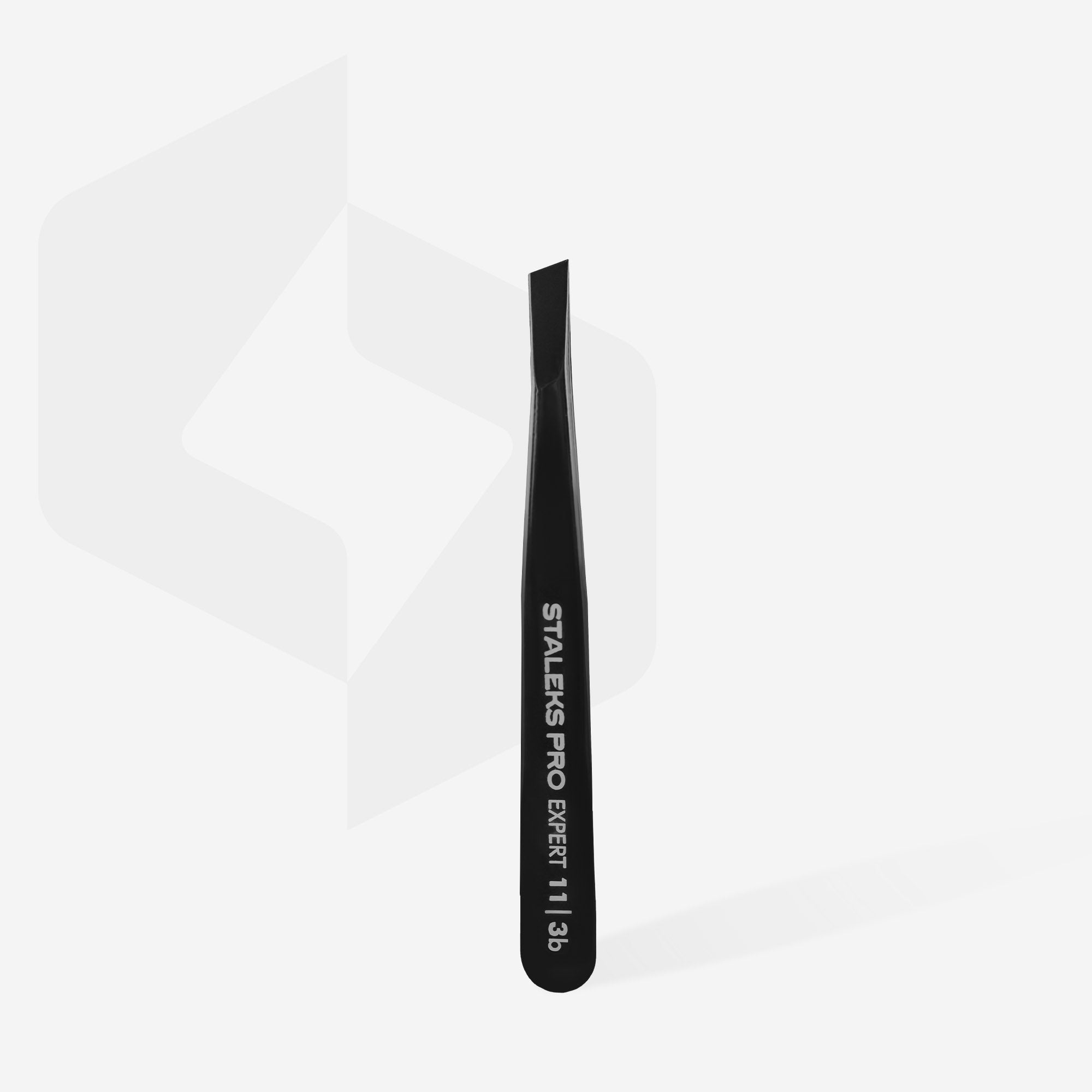 Pinzas para cejas negras EXPERT 11 TIPO 3b (biselado ancho)