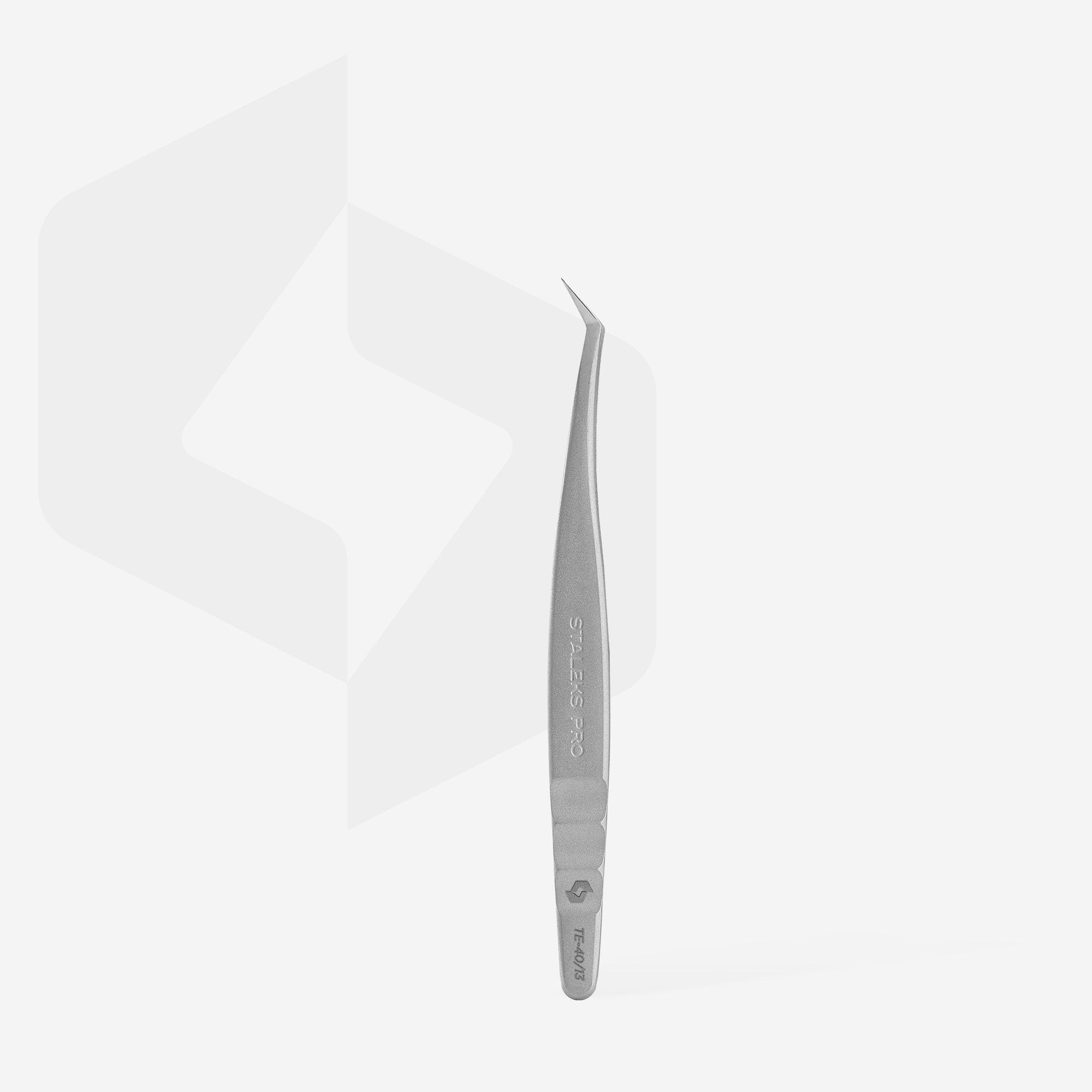 Pinzas de pestañas profesionales EXPERT 40 TYPE 13 (en forma de L, 40')