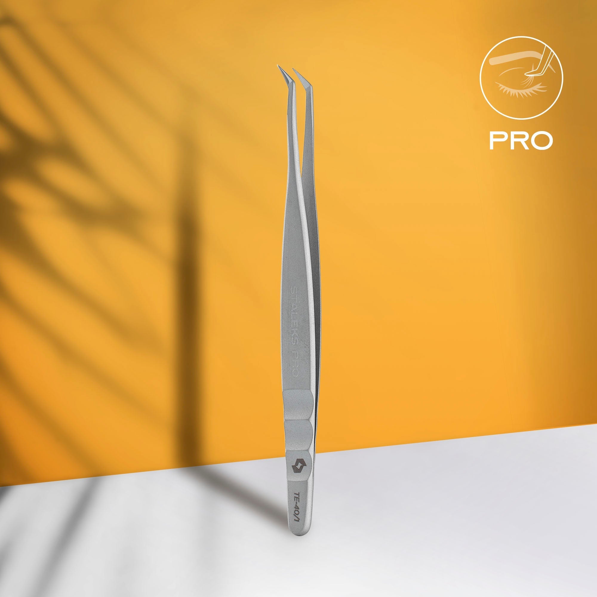 Pinzas de pestañas profesionales EXPERT 40 TIPO 1 (en forma de L, 50')
