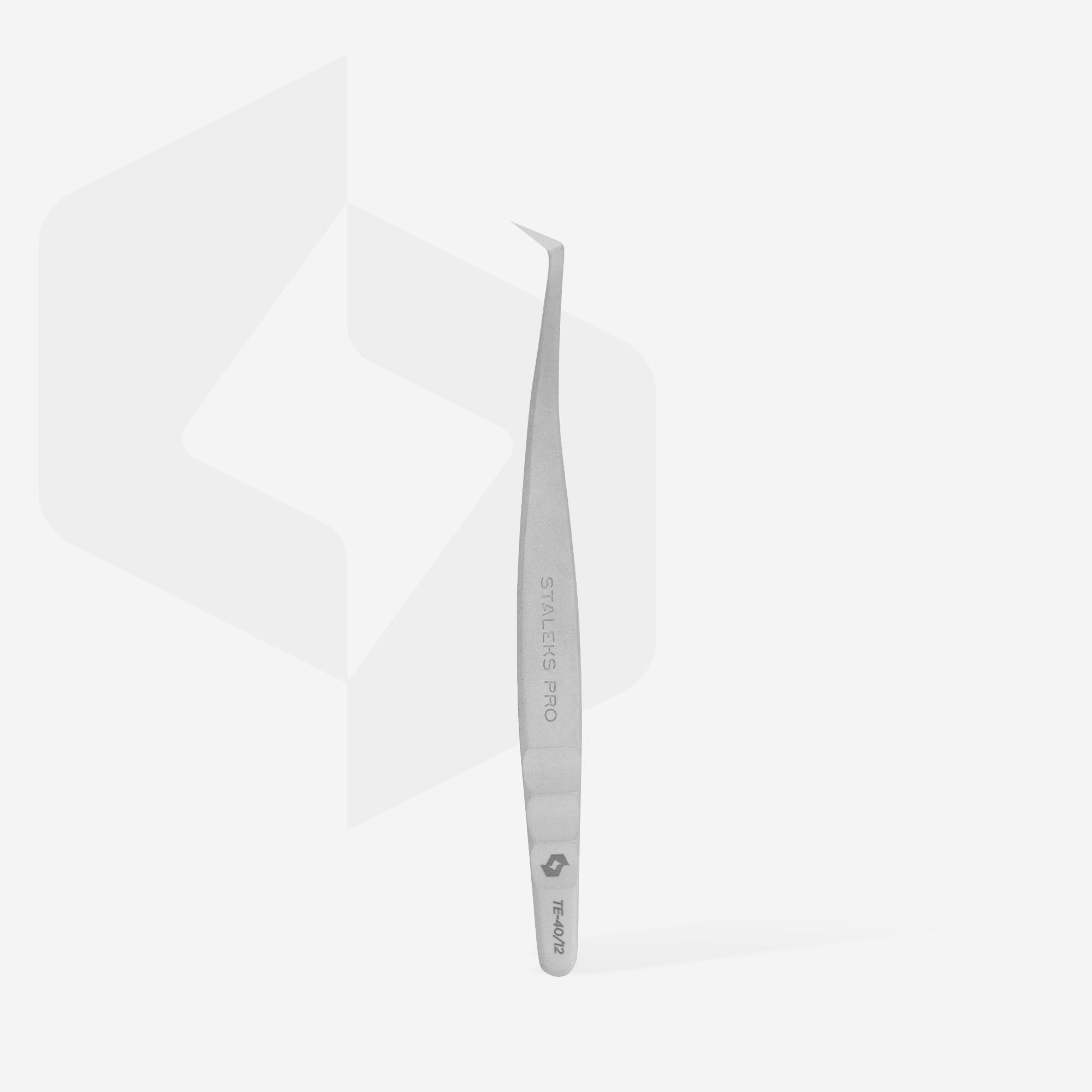 Pinzas profesionales para pestañas EXPERT 40 TYPE 12 (en forma de L, 65')