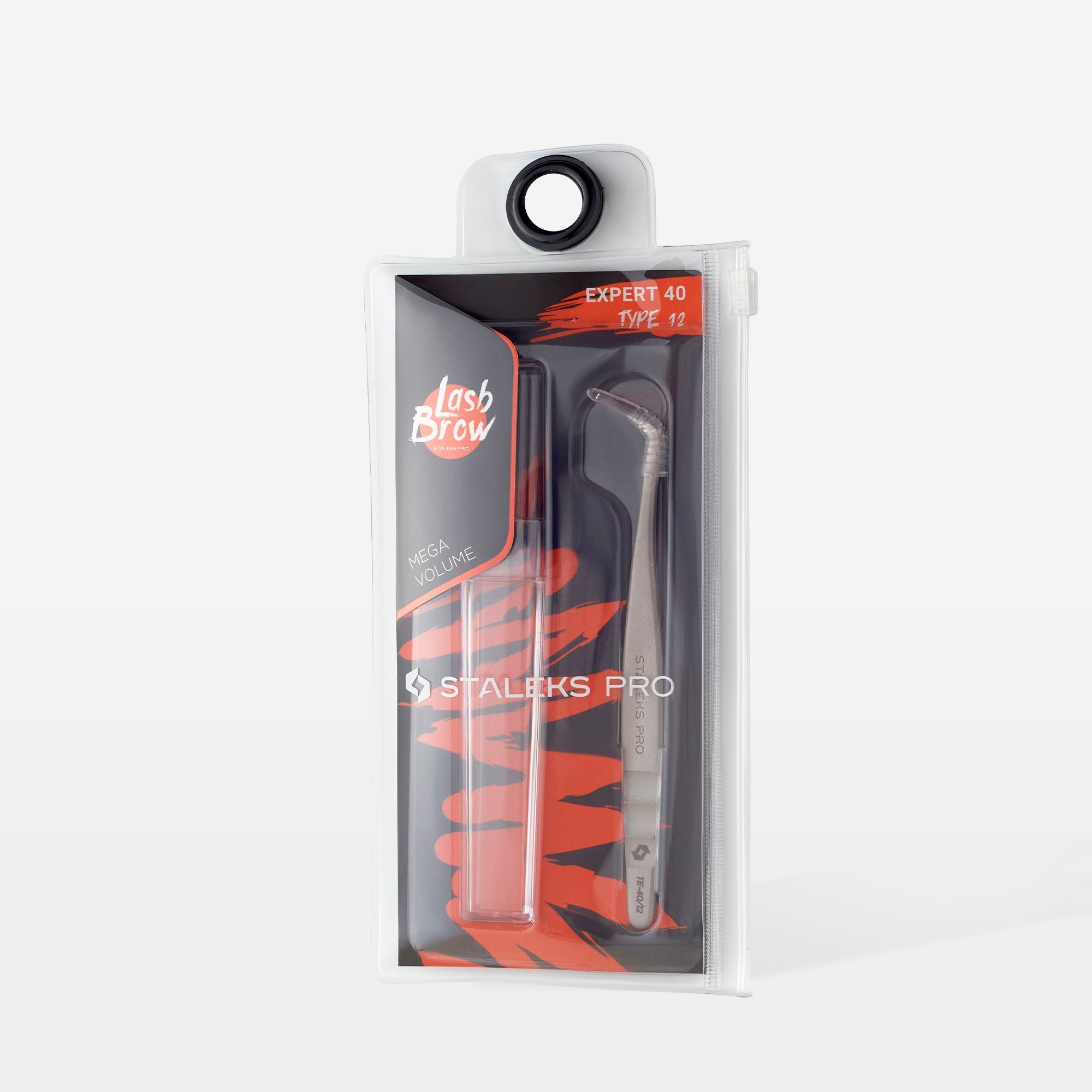 Pinzas profesionales para pestañas EXPERT 40 TYPE 12 (en forma de L, 65')