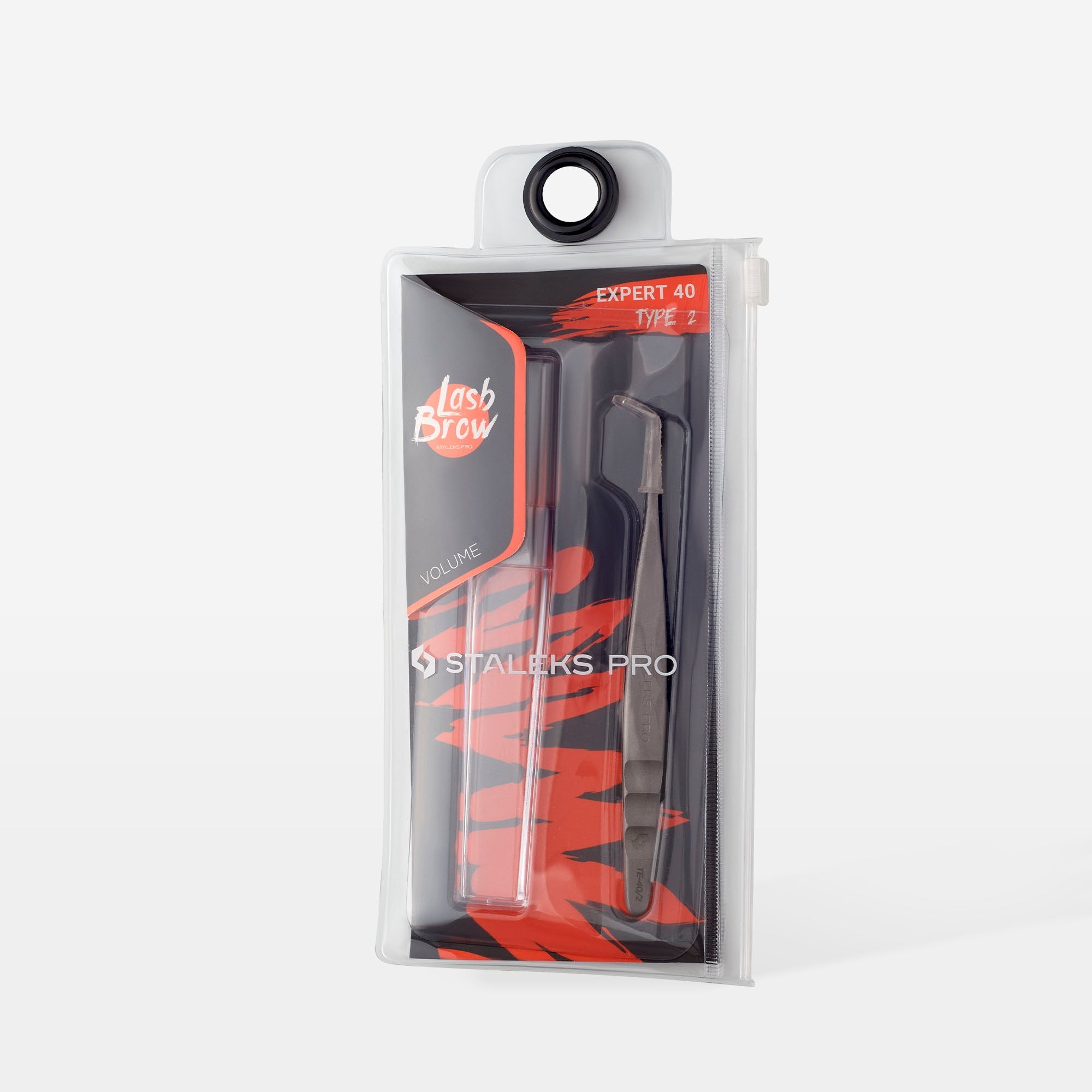 Pinzas de pestañas profesionales EXPERT 40 TIPO 2 (en forma de L, 70')