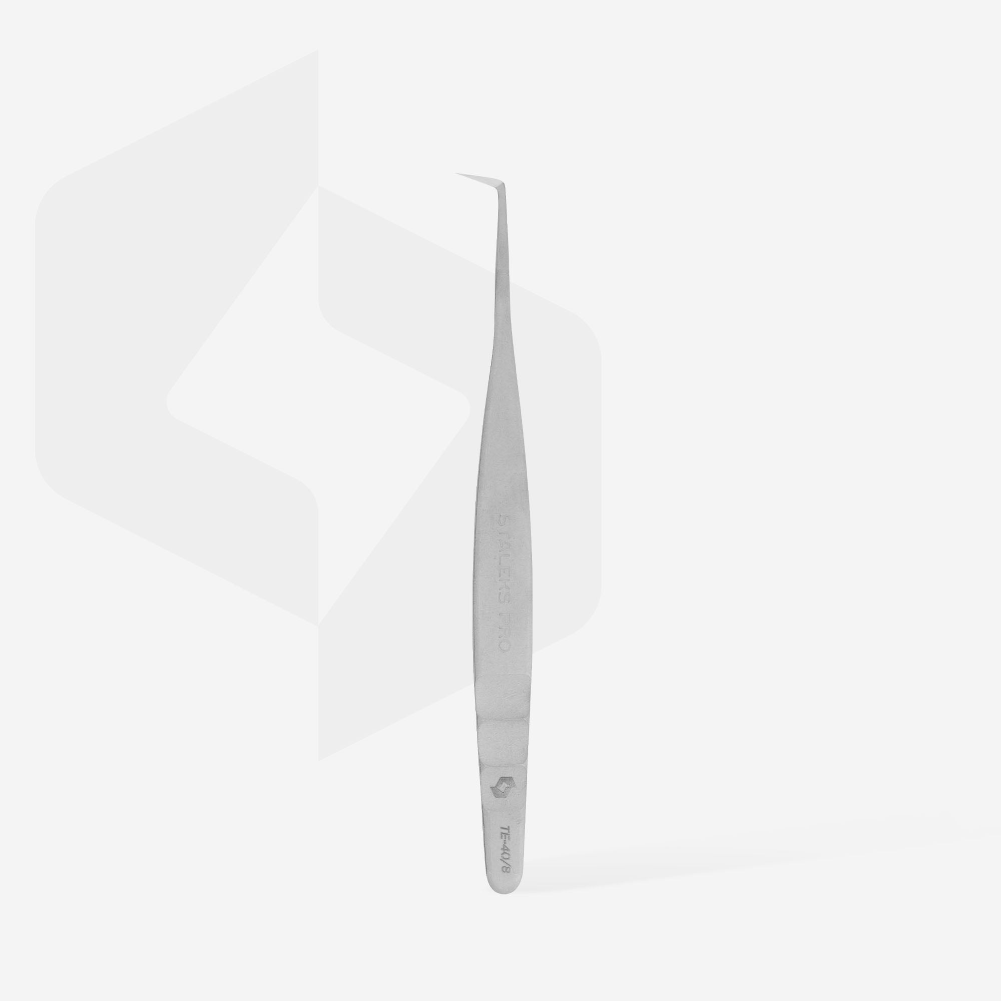 Pinzas de pestañas profesionales EXPERT 40 TIPO 8 (en forma de L, 85')