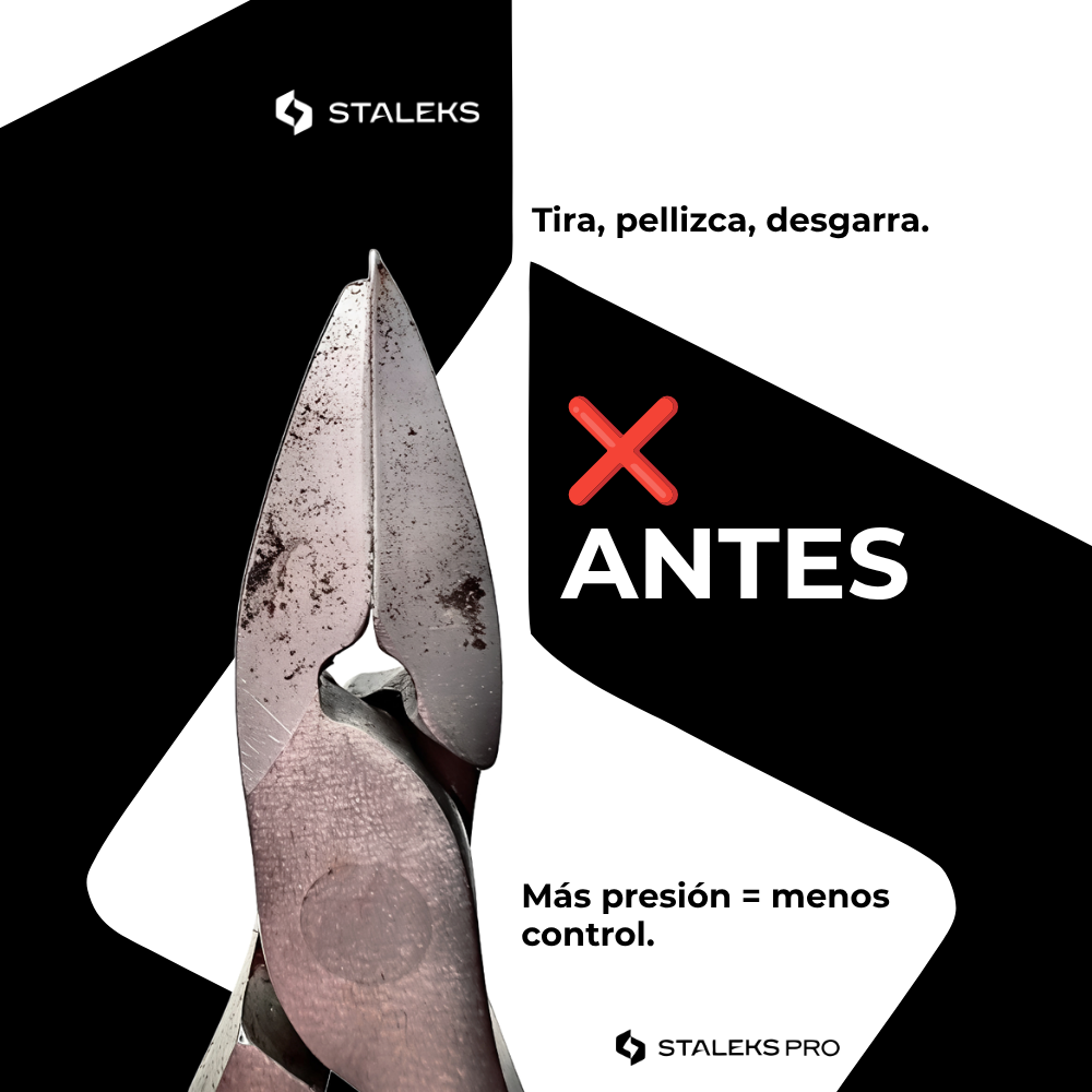 Alicate antes del service de afilado