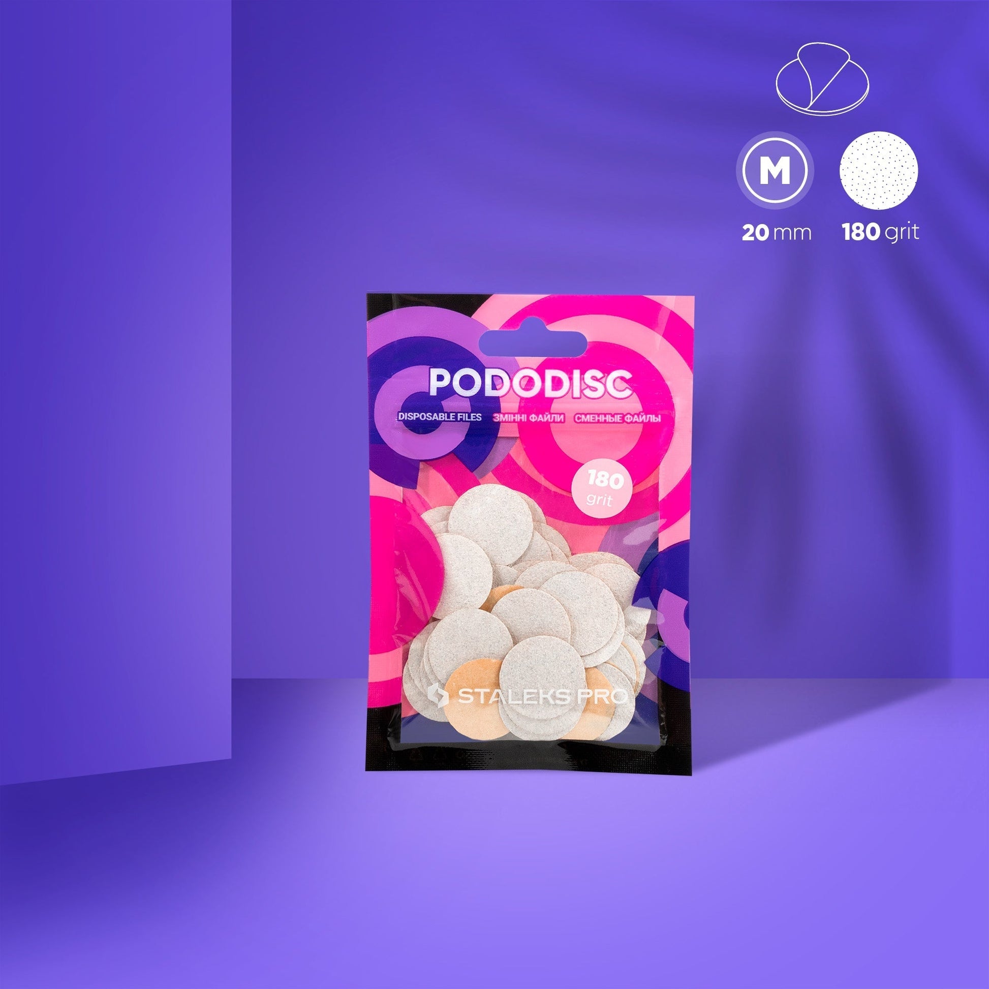 Limas descartables PODODISC M