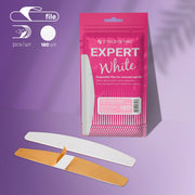 Limas blancas desechables para uñas de media luna EXPERT 40 grano 180 (30 uds.)