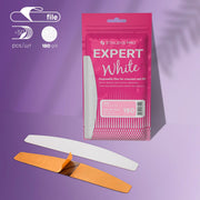 Limas blancas desechables para lima de uñas de media luna EXPERT 42 grano 180 (50 uds.)