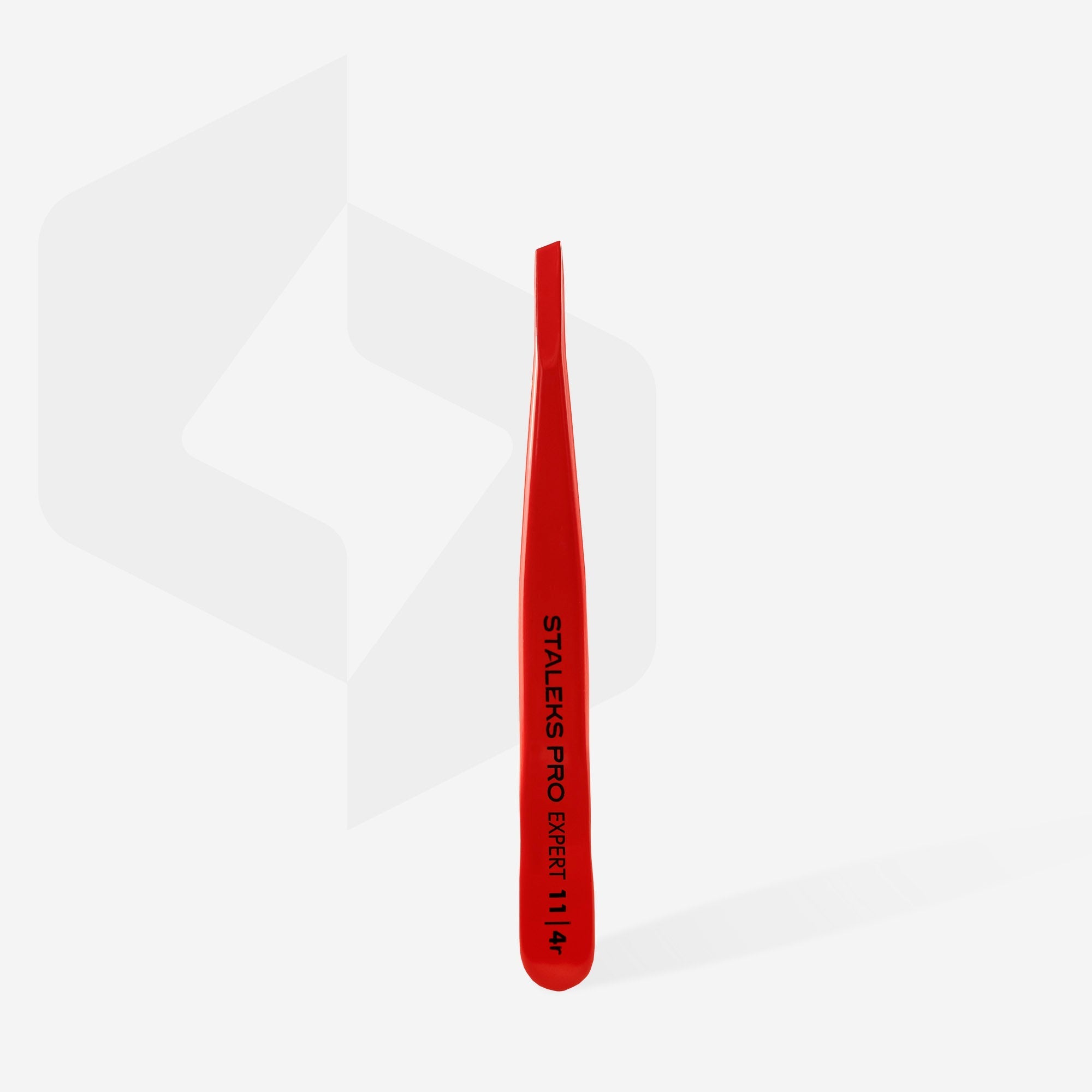Pinza para cejas roja EXPERT 11 TIPO 4r (biselado estrecho)