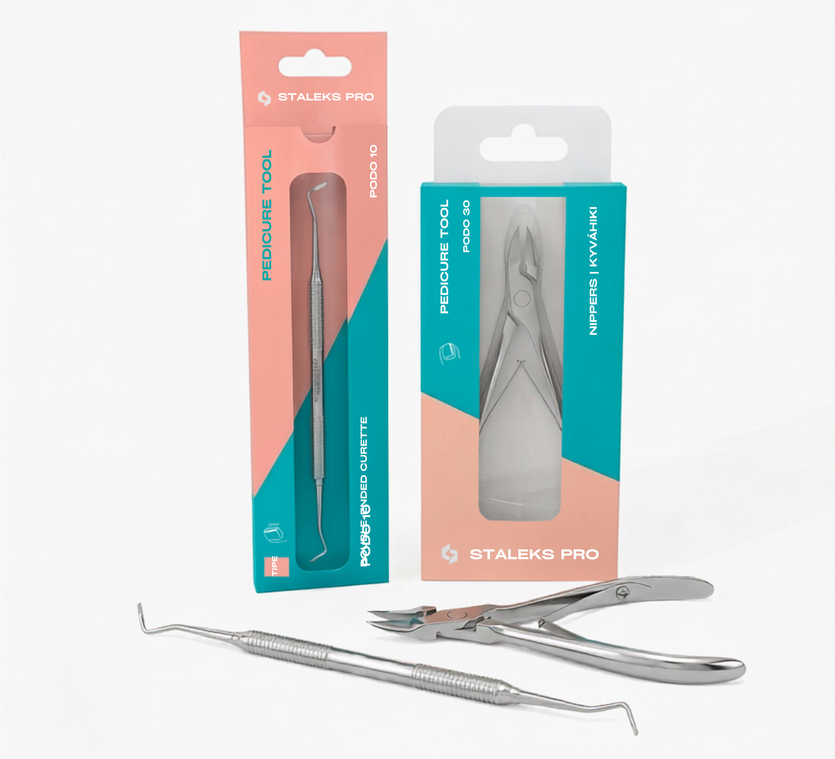 Kit Podo Pro — Alicate PODO 30/18 + Cureta PODO 10/1